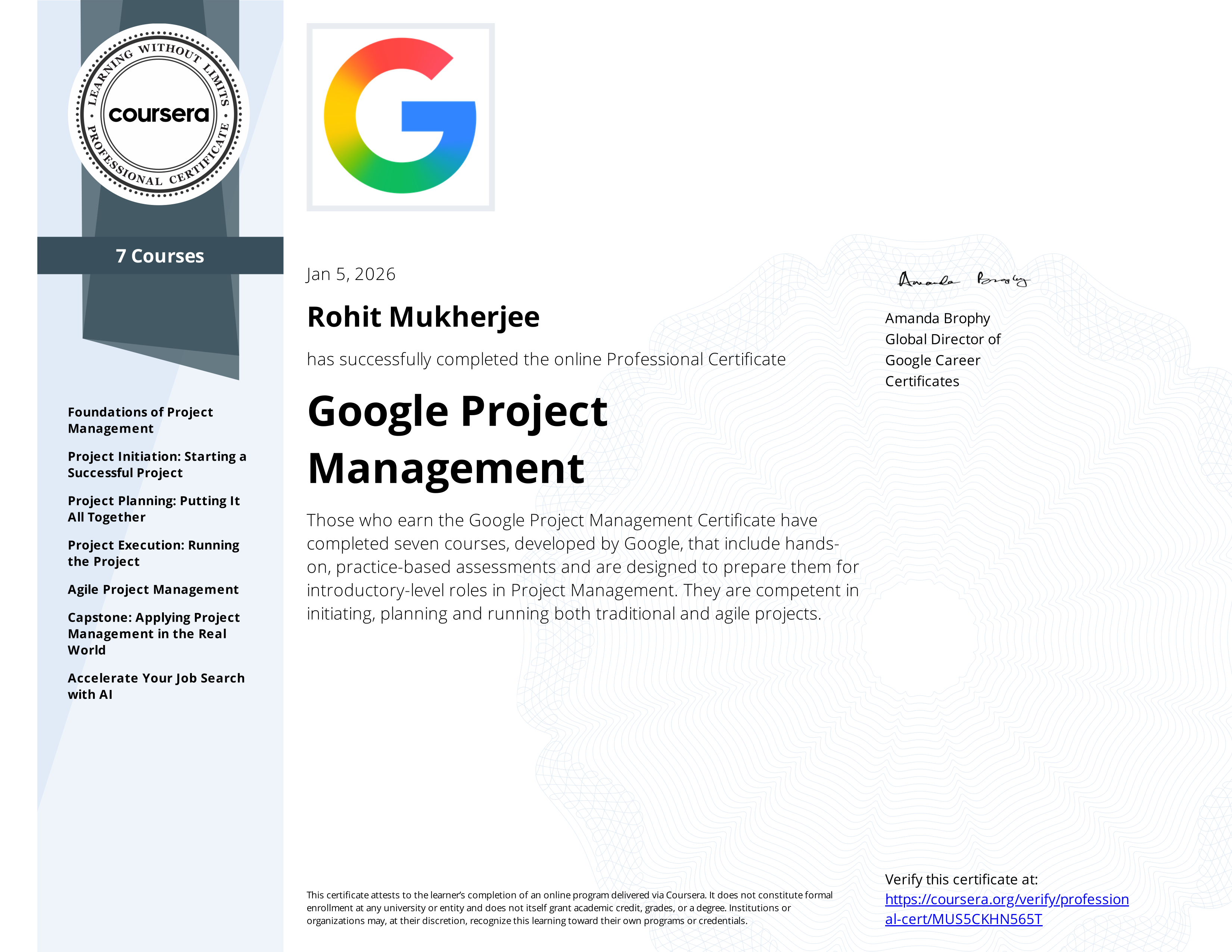 Google Project Management